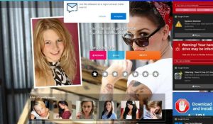 social media, un campo da gioco per i truffatori example of prevalent landing page of a dating scam