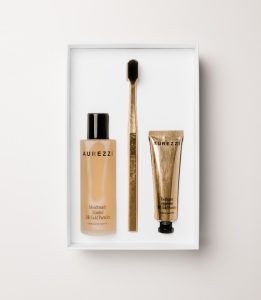 il lusso dell'igiene orale, anche in viaggio! travel trio goldblack e goldwhite