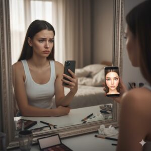 dismorfia da filtro non riconoscersi più allo specchio