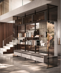 la libreria che ridefinisce la separazione tra ambienti