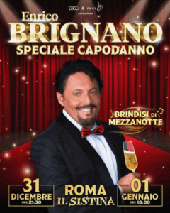 enrico brignano, inizia l’anno tra risate e musica!