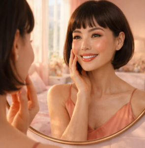il trucco per un incarnato di seta e un colorito ambrato