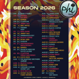 phi beach costa smeralda line up